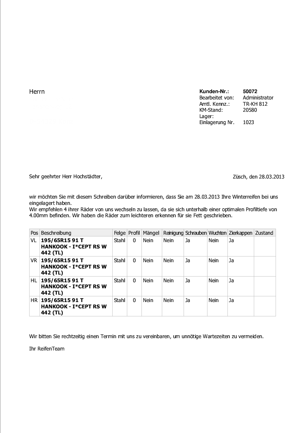 Serienbrief mit Einlagerung in der PlusFakt Warenwirtschaft
