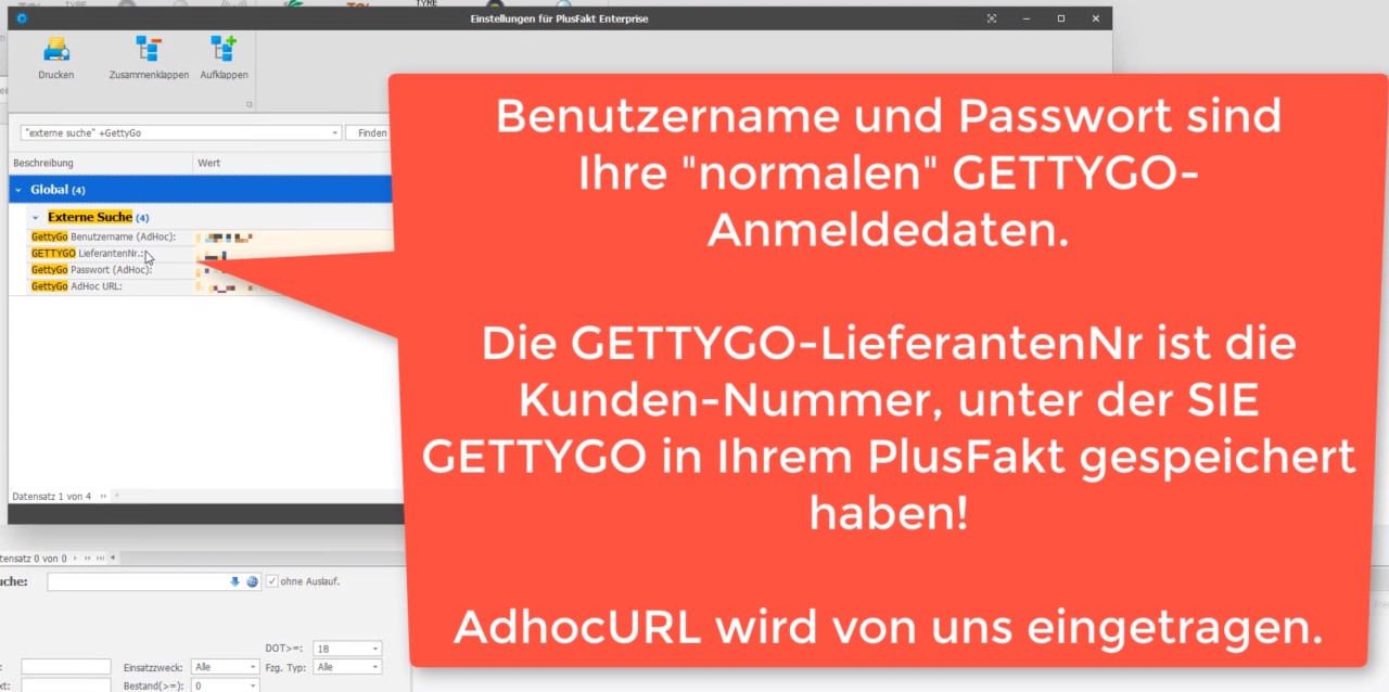 plusfakt enterprise gettygo bestellung und bestandsabfrage wichtige angaben